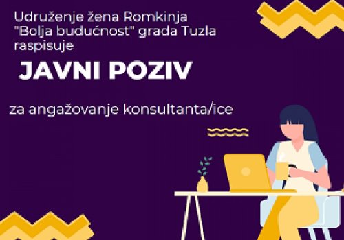 JAVNI POZIV za angažovanje konsultanta/ice