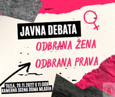 Javna debata &quot;Odbrana žena odbrana prava&quot;