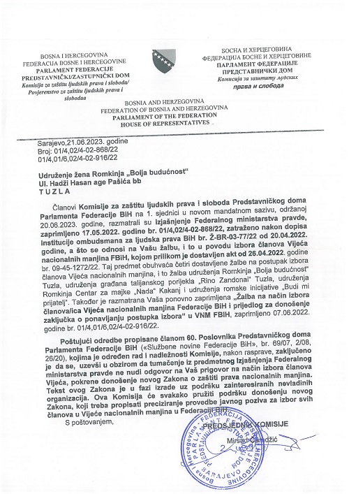 Pokrenut proces izrade novog Zakona o zaštiti nacionalnih manjina F BiH – Inicijativa udruženja urodila plodom